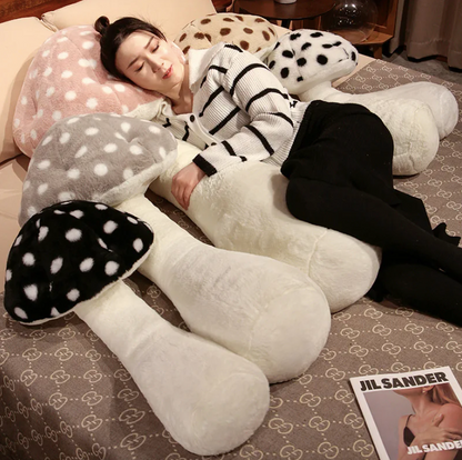 Luxe Mushroom Plush Pillow 🍄🌟