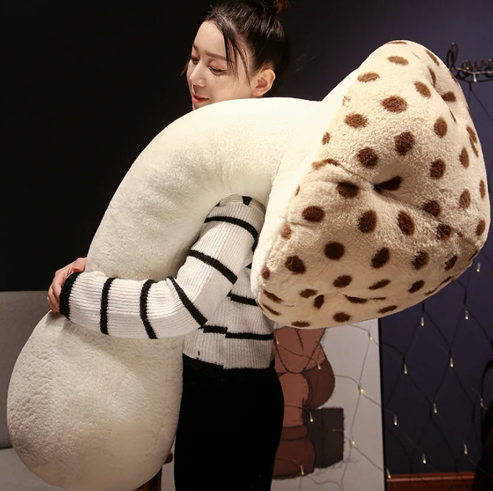 Luxe Mushroom Plush Pillow 🍄🌟